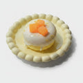 White & Orange Glazed Dessert Plate – novelty & toys (view 1)