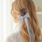 Star Charm Ballet Ponytail Clip Set Purple