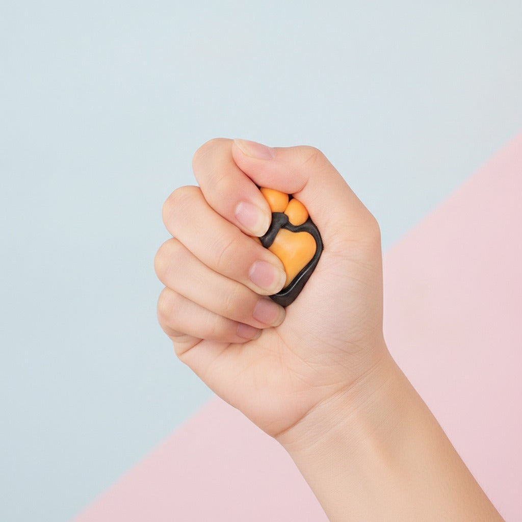 Halloween Squishy Donut - Reaper - squeeze in hand