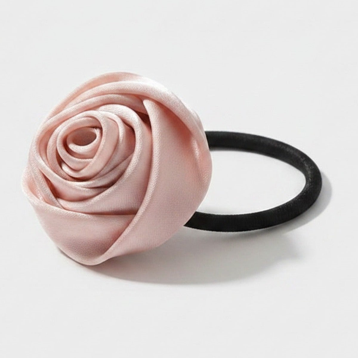 Rose Flower Hair Clip Pink Fabric – hair accessories (view 1)