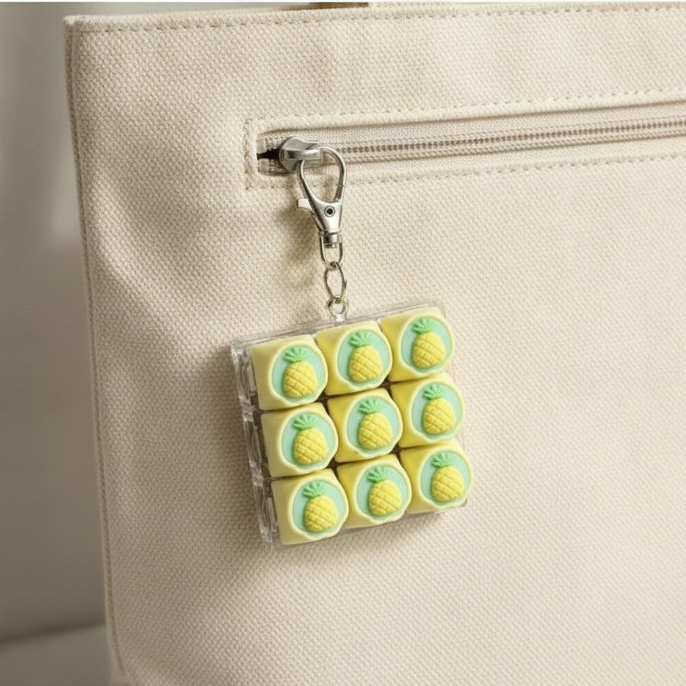 Pineapple Keycap Keychain Set - Type 4