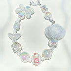Dopamine Beaded Phone Charm Strap - Pearl White – tech (view 1)