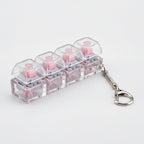 Mini Mechanical Keyboard Keychain - Pink Switch