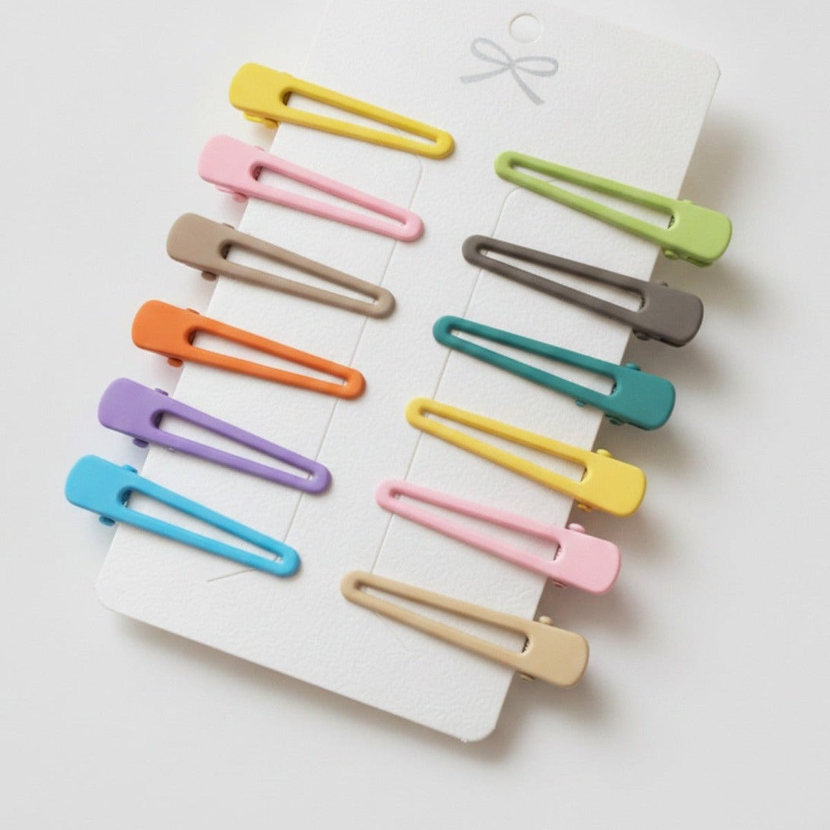 Colorful Hair Clips Set Rainbow Alligator – hair accessories (view 1)