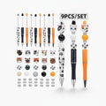 Cat Topper Pen Set - 9-Piece Set
