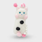 White Cat Squishy With Pink Beaded Details – novelty & toys (view 1)