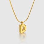 Chunky Heart Cutout Pendant Necklace - Gold