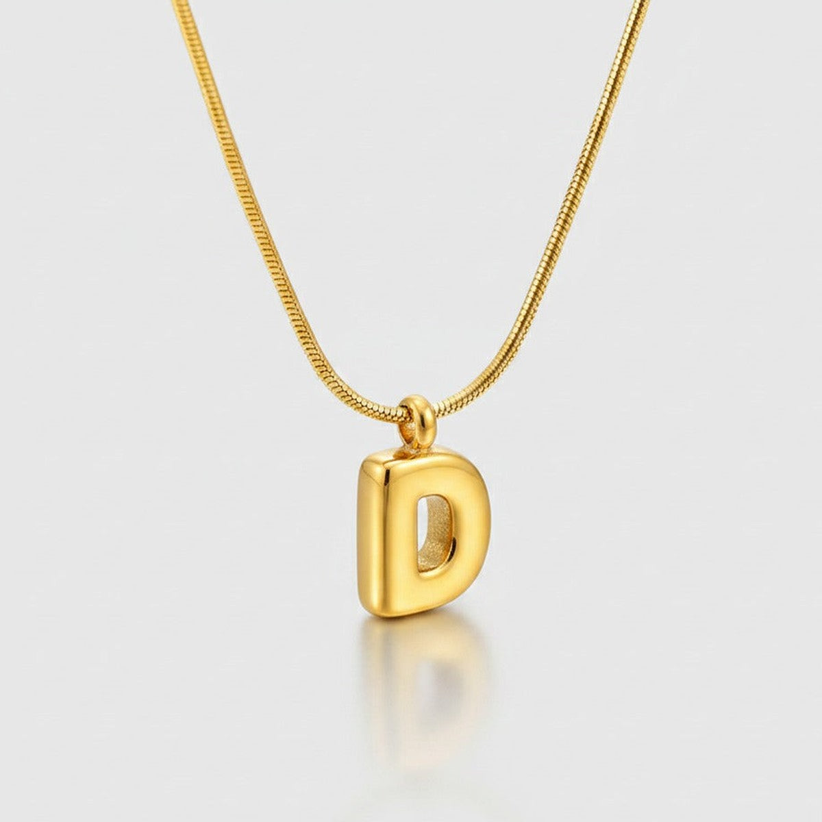 Chunky Heart Cutout Pendant Necklace - Gold