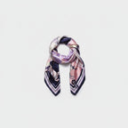 Celestial Chain Silk Scarf Purple
