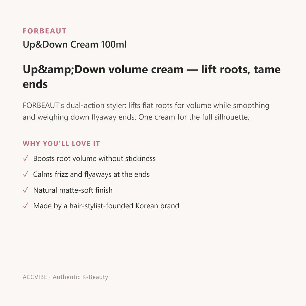 FORBEAUT Up&Down Cream 100ml – Korean body / hair (view 2)