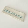 Ribbed Motivational Message Hairband - Cream White – hair accessories (view 1)