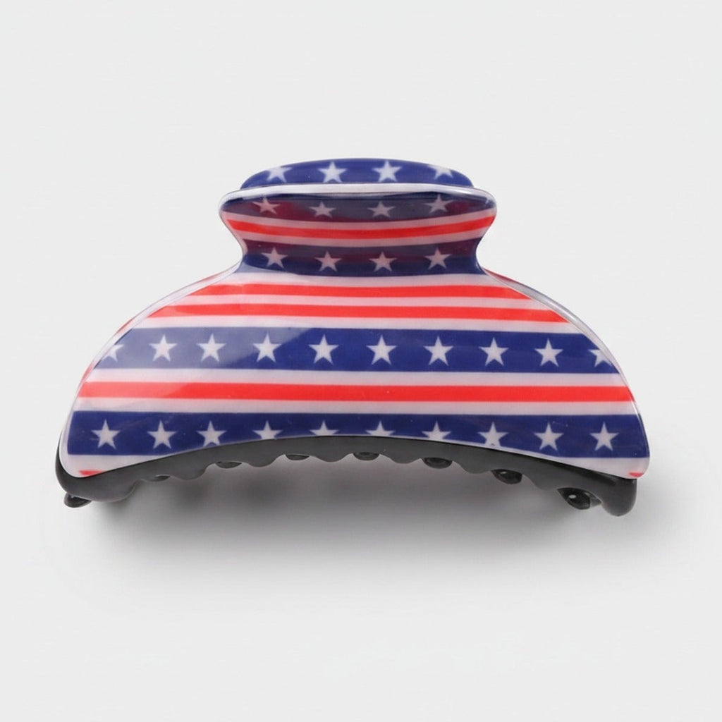 American Flag Stars Hair Claw Clip - American Flag – hair accessories (view 1)