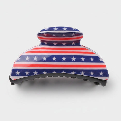 American Flag Stars Hair Claw Clip - American Flag – hair accessories (view 1)