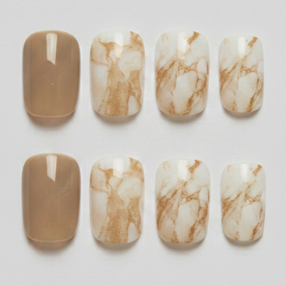Marble Nail Set Kit - Taupe & Marble