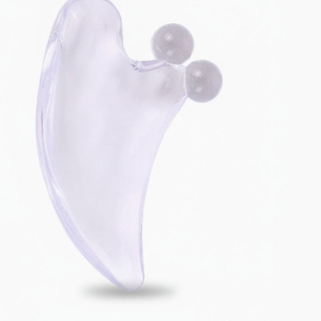 Lavender Pearl Gua Sha Stone Face Tool – Korean beauty tool (view 1)