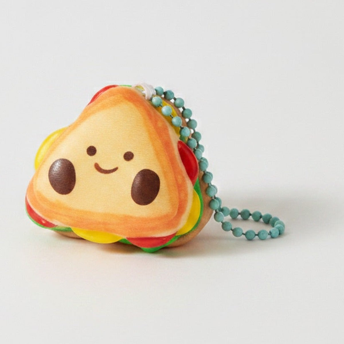 Cute Rainbow Sandwich Squishy Keychain With Beaded Chain – novelty & toys (view 1)