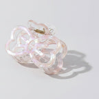 Butterfly Acrylic Hair Claw Clip - Rainbow Green 8.9cm – hair accessories (view 1)