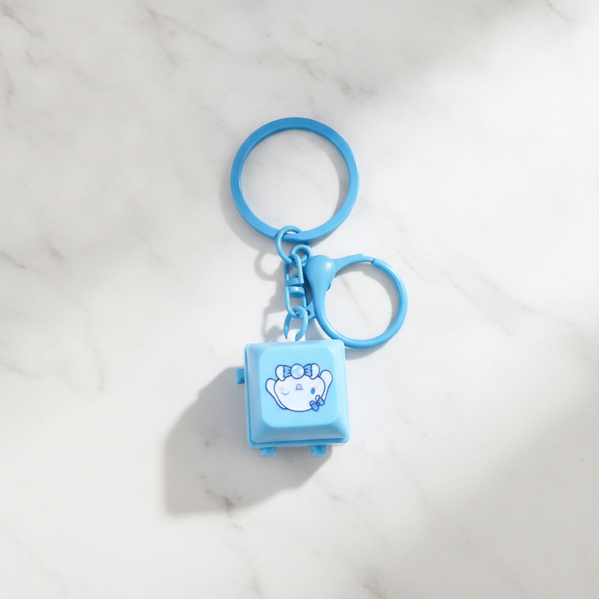 Mini Light-Up Game Keychain - Blue