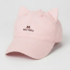 Cat Ear Baseball Cap - Pink – apparel accessories (view 1)