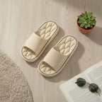 Puffy Slide Slippers With Contour Khaki