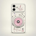 White Cute Retro Camera Music Phone Case with Grip – tech (view 1)