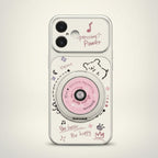 White Cute Retro Camera Music Phone Case with Grip – tech (view 1)