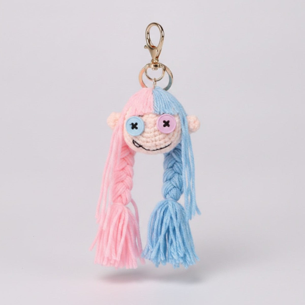 DIY Mini Doll Keychain Kit - Pink & Blue