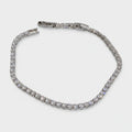Rhinestone Tennis Bracelet Silver Chain Link – jewelry (view 1)