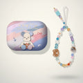 Blue Violent Bear AirPods Case and Ice Cream Lanyard – tech (view 1)