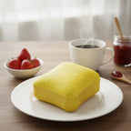 Butter toast squishy yellow - angle