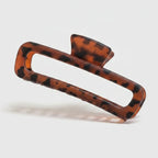 Tortoiseshell Rectangular Hair Claw Clip - Tortoiseshell Rectangle Claw Clip – hair accessories (view 1)