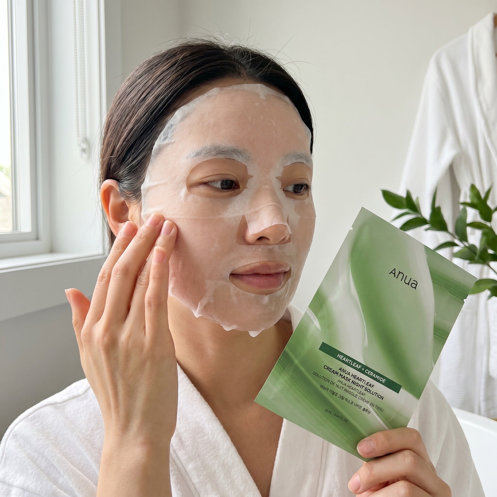 [1EA] HEARTLEAF CREAM SHEET MASK NIGHT SOLUTION 25ml