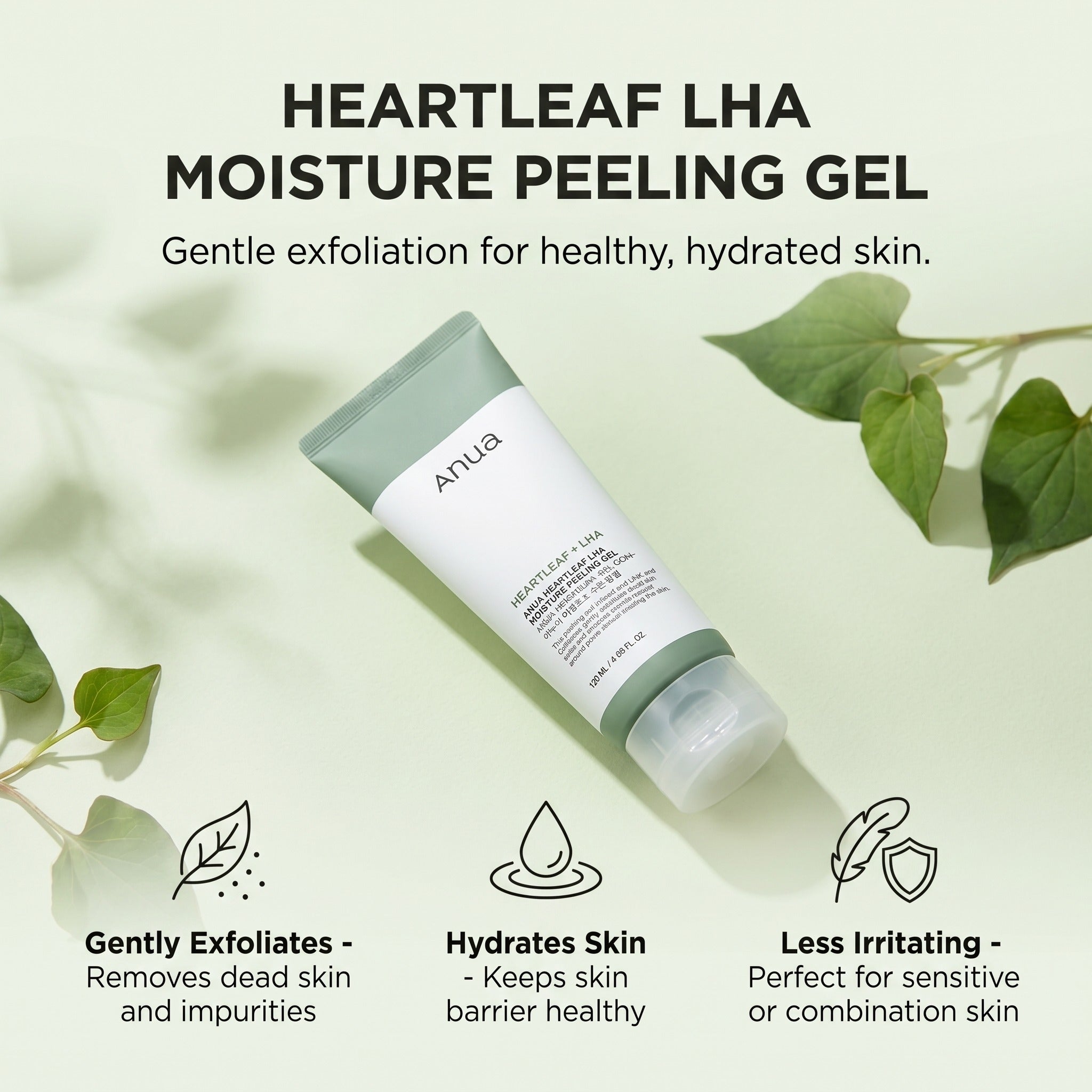 HEARTLEAF LHA MOISTURE PEELING GEL 120ml