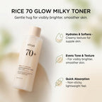 RICE 70 GLOW MILKY TONER 250ml