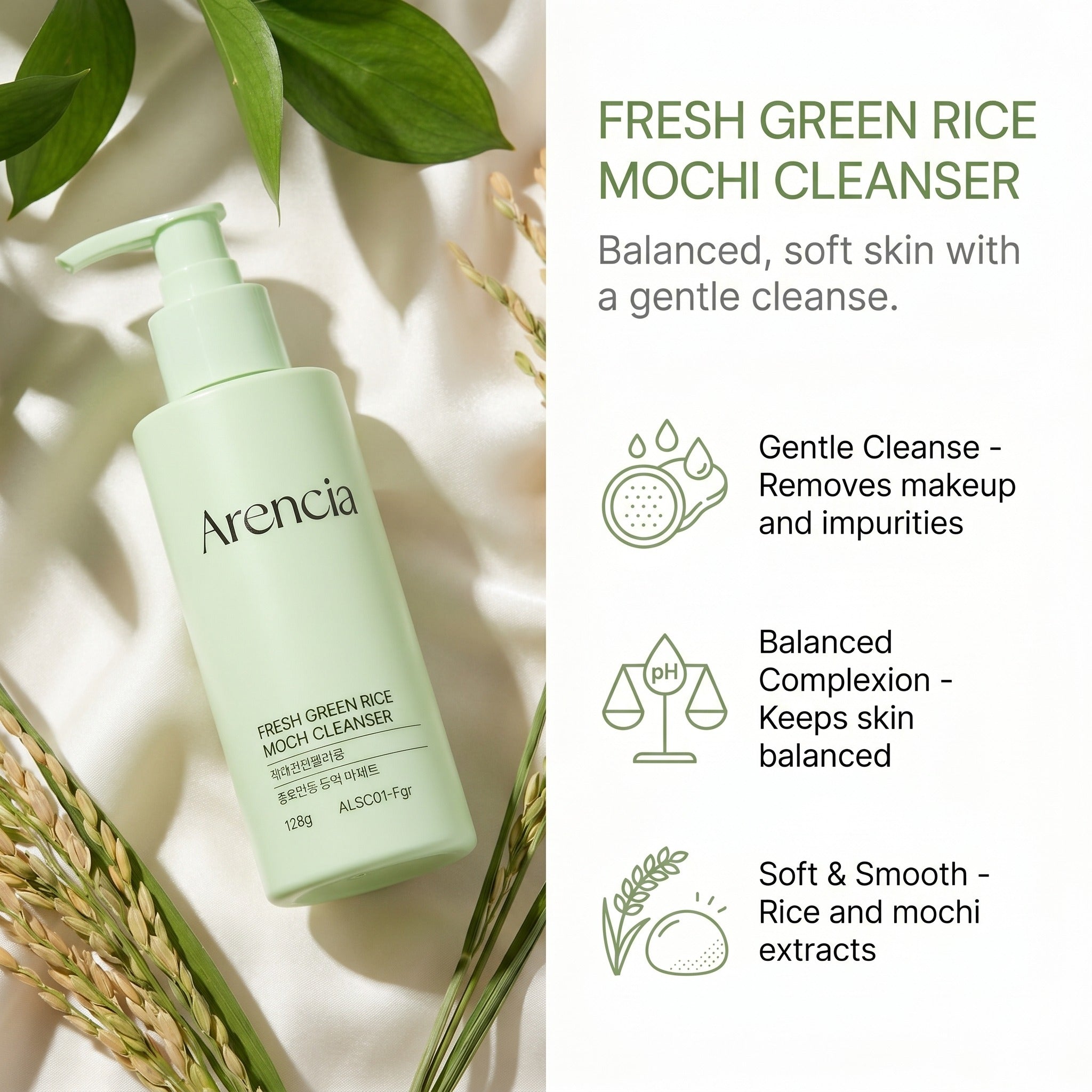 FRESH GREEN RICE MOCHI CLEANSER 120G