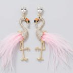 Feather Butterfly Rhinestone Drop Earrings - Jianyou Accessories 5 – jewelry (view 1)
