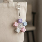Pastel Pop Fidget Keychain - Rainbow Mix