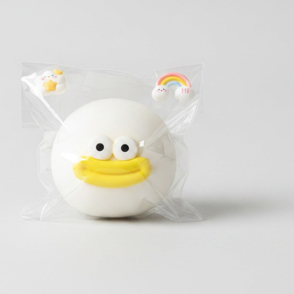 Duck Face Rubber Ball - White – novelty & toys (view 1)