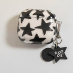 Black Star Transparent AirPods Case with Charm – tech (view 1)