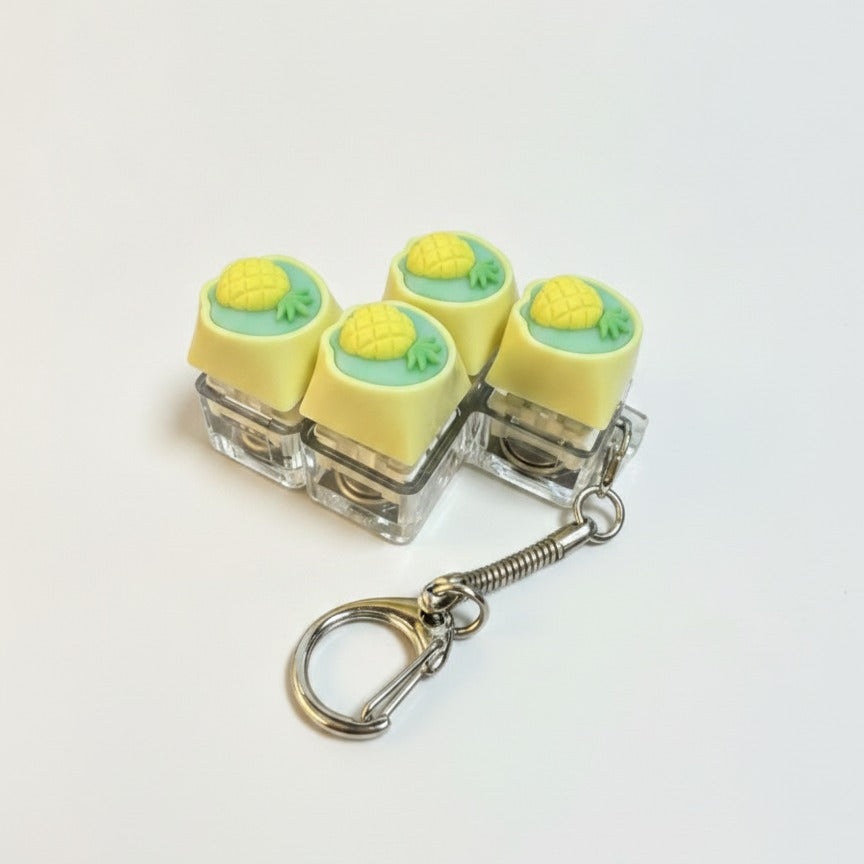 Pineapple Keycap Keychain Set - Type 1