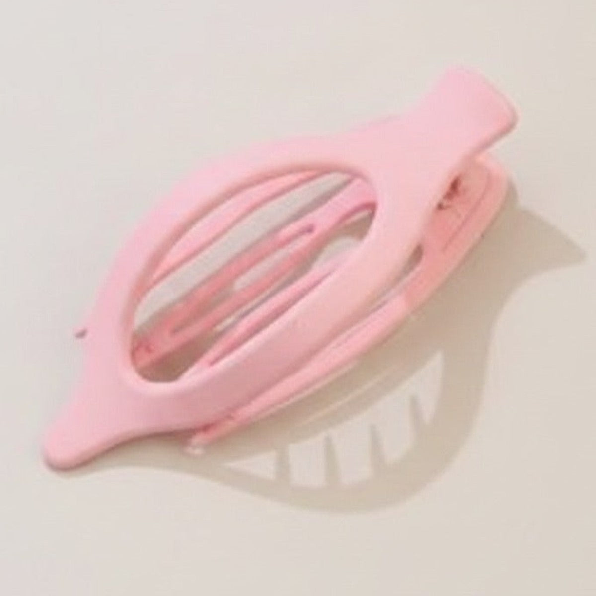 Matte Pointed Duck Claw Clip - Matte Pink