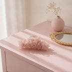 Sculptured Metal Hair Claw - Soft Pink