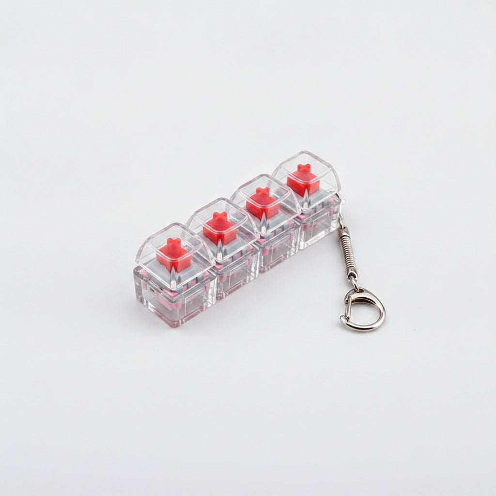 Mini Mechanical Keyboard Keychain - Red Switch