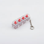 Mini Mechanical Keyboard Keychain - Red Switch