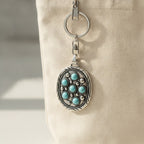 Western Turquoise Flower Keychain - Type 3