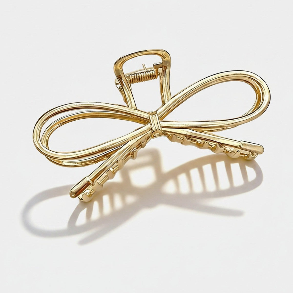 Gold Bow Hair Claw Clip – hair accessories (view 1)