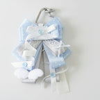 Ribbon Bow Bag Charm - Sky Blue