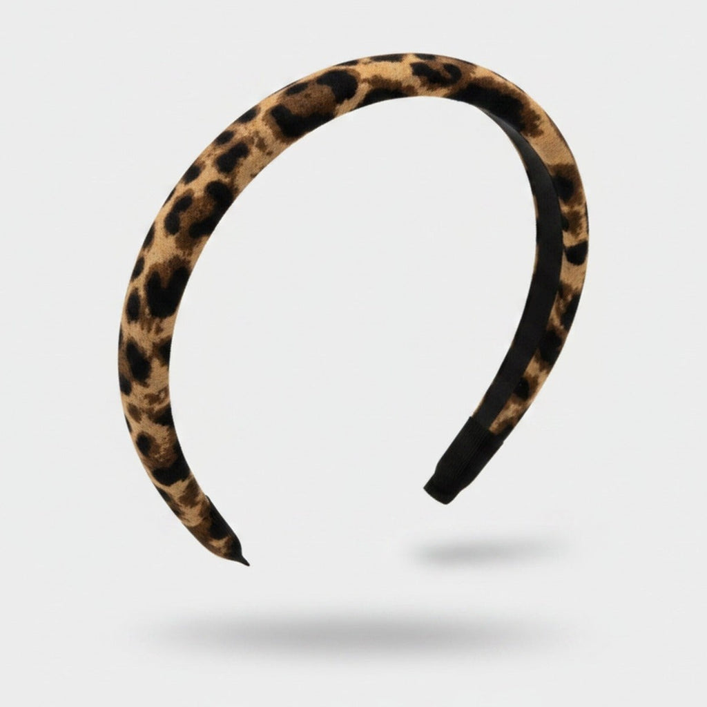Leopard Print Padded Headband - Headband 1.5cm – hair accessories (view 1)