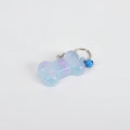 Paw Print Bone Squishy Keychain - Blue