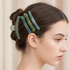 Matte Pastel Hair Clip Set Color Set 5